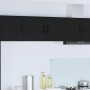 Armario de cocina mural con estante Negro 80 x 31 x 40 cm