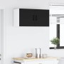 Armario de cocina mural con estante Negro 80 x 31 x 40 cm
