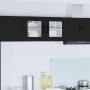 Armario de cocina mural con estante Negro 80 x 31 x 40 cm