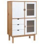 Aparador OTTA madera maciza pino marrón y blanco 85x43x125 cm de , Aparadores - Ref: Foro24-351308, Precio: 244,61 €, Descuen...