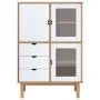 OTTA sideboard solid pine wood brown and white 85x43x125 cm by , Sideboards - Ref: Foro24-351308, Price: 230,25 €, Discount: %