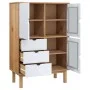 OTTA sideboard solid pine wood brown and white 85x43x125 cm by , Sideboards - Ref: Foro24-351308, Price: 230,25 €, Discount: %