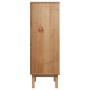 Aparador OTTA madera maciza pino marrón y blanco 85x43x125 cm de , Aparadores - Ref: Foro24-351308, Precio: 244,61 €, Descuen...