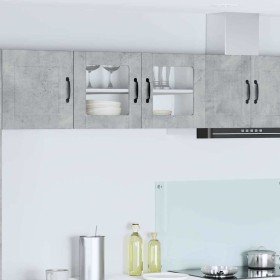 Armario de cocina mural Gris Concreto 80 x 31 x 40 cm en Armarios de cocina | Comprar online en Foro24