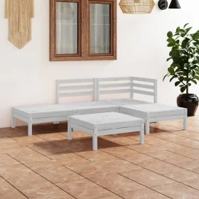 Garden furniture set 5 pieces solid white pine wood by , Garden sets - Ref: Foro24-3082623, Price: 236,75 €, Discount: %