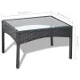 Set de muebles de jardín 4 pzas y cojines ratán sintético negro de , Conjuntos de jardín - Ref: Foro24-44186, Precio: 252,20 ...