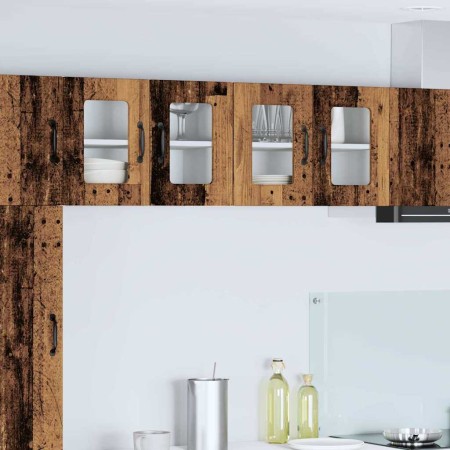 Armario de cocina mural con puerta Madera Vieja 60 x 31 x 40 cm