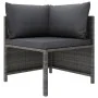 9-piece garden furniture set and gray synthetic rattan cushions by , Garden sets - Ref: Foro24-3059772, Price: 534,87 €, Disc...