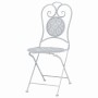 Garden bistro table and chairs set, 3 pieces, white steel with a grayish hue. by vidaXL, Garden sets - Ref: Foro24-43150, Pri...