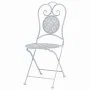 Garden bistro table and chairs set, 3 pieces, white steel with a grayish hue. by vidaXL, Garden sets - Ref: Foro24-43150, Pri...