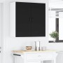Armario de cocina mural con estante Negro 80 x 31 x 80 cm
