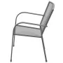 Stackable garden chairs 2 units gray steel by vidaXL, Garden chairs - Ref: Foro24-42705, Price: 113,91 €, Discount: %