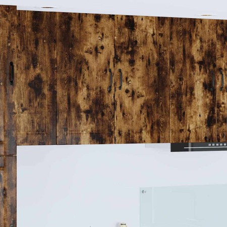 Armario de cocina mural Roble ahumado 80 x 31 x 80 cm