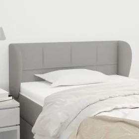 Light gray fabric headboard 83x23x78/88 cm by , Headboards and footboards - Ref: Foro24-3117118, Price: 52,95 €, Discount: %