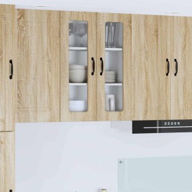 Armario de cocina mural con puerta Roble Sonoma 60 x 31 x 80 cm