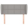 Kopfteil aus hellgrauem Stoff, 83 x 23 x 78/88 cm von , Kopf- und Fußteile - Ref: Foro24-3117118, Preis: 53,16 €, Rabatt: %