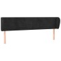 Kopfteil aus schwarzem Samt, 183 x 23 x 78/88 cm von , Kopf- und Fußteile - Ref: Foro24-3117346, Preis: 73,73 €, Rabatt: %