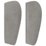 Cabecero de terciopelo gris claro 183x23x78/88 cm de , Cabeceros y pies de cama - Ref: Foro24-3117344, Precio: 66,62 €, Descu...