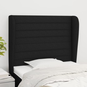 Headboard with black fabric ears 103x23x118/128 cm by , Headboards and footboards - Ref: Foro24-3118088, Price: 77,54 €, Disc...