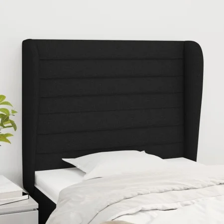 Headboard with black fabric ears 103x23x118/128 cm by , Headboards and footboards - Ref: Foro24-3118088, Price: 68,91 €, Disc...