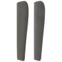 Headboard with dark gray velvet ears 93x23x118/128 cm by , Headboards and footboards - Ref: Foro24-3118133, Price: 62,34 €, D...
