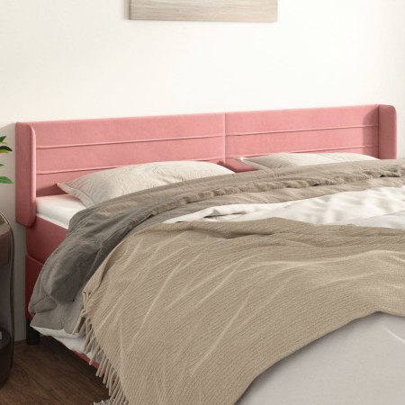 Rosa Samtkopfteil 183x16x78/88 cm von , Kopf- und Fußteile - Ref: Foro24-3118973, Preis: 69,05 €, Rabatt: %