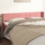 Rosa Samtkopfteil 183x16x78/88 cm von , Kopf- und Fußteile - Ref: Foro24-3118973, Preis: 69,05 €, Rabatt: %