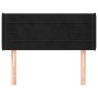 Kopfteil aus schwarzem Samt, 93 x 16 x 78/88 cm von , Kopf- und Fußteile - Ref: Foro24-3118946, Preis: 47,31 €, Rabatt: %