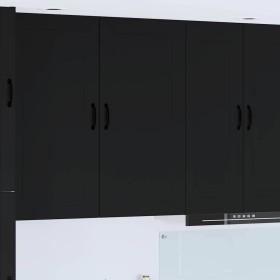 Armario de cocina mural con estante Negro 50 x 31 x 100 cm en Armarios de cocina | Comprar online en Foro24