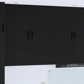 Armario de cocina mural con estante Negro 50 x 31 x 100 cm en Armarios de cocina | Comprar online en Foro24