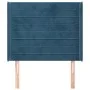 Cabecero con orejas de terciopelo azul oscuro 93x16x118/128 cm de , Cabeceros y pies de cama - Ref: Foro24-3119760, Precio: 7...