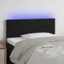 Cabecero con LED de terciopelo negro 90x5x78/88 cm de , Cabeceros y pies de cama - Ref: Foro24-3121790, Precio: 46,84 €, Desc...