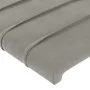 Headboard with LED lights light gray velvet 90x5x118/128 cm by , Headboards and footboards - Ref: Foro24-3122600, Price: 53,4...