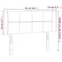 Dark gray fabric headboard with LED lights 93x16x78/88 cm by , Headboards and footboards - Ref: Foro24-3123219, Price: 57,46 ...