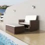 Sofá de jardín de ratán sintético marrón de vidaXL, Sofás de exterior - Ref: Foro24-43070, Precio: 374,50 €, Descuento: %