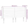 Dunkelgraues Samtkopfteil mit LED 183x16x118/128 cm von , Kopf- und Fußteile - Ref: Foro24-3124249, Preis: 105,38 €, Rabatt: %