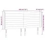 Dunkelgraues Samtkopfteil mit LED 183x16x118/128 cm von , Kopf- und Fußteile - Ref: Foro24-3124249, Preis: 103,72 €, Rabatt: %
