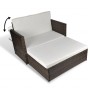 Brown Synthetic Rattan Garden Sofa by vidaXL, Outdoor sofas - Ref: Foro24-43070, Price: 381,96 €, Discount: %