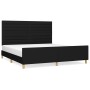 Bed frame with black fabric headboard 180x200 cm by , Beds and slatted bases - Ref: Foro24-3125156, Price: 240,98 €, Discount: %