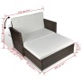Brown Synthetic Rattan Garden Sofa by vidaXL, Outdoor sofas - Ref: Foro24-43070, Price: 381,96 €, Discount: %