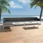 Garden furniture set 5 pieces textilene black aluminum by vidaXL, Garden sets - Ref: Foro24-42814, Price: 704,03 €, Discount: %