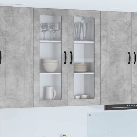 Armario de cocina mural Gris Concreto 80 x 31 x 100 cm