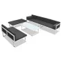 Garden furniture set 5 pieces textilene black aluminum by vidaXL, Garden sets - Ref: Foro24-42814, Price: 704,03 €, Discount: %