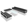Gartenmöbel-Set 5-teilig Textilene schwarz Aluminium von vidaXL, Gartensets - Ref: Foro24-42814, Preis: 714,90 €, Rabatt: %