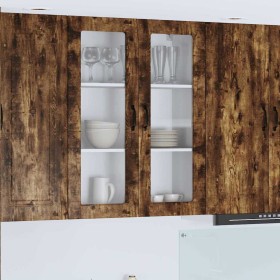 Armario de cocina mural Roble ahumado 80 x 31 x 100 cm