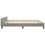 Light gray velvet bed frame with headboard 180x200cm by , Beds and slatted bases - Ref: Foro24-3125830, Price: 207,91 €, Disc...