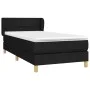 Box spring bed with black fabric mattress 90x200 cm by , Beds and slatted bases - Ref: Foro24-3126775, Price: 297,67 €, Disco...