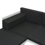 Garden furniture set 5 pieces textilene black aluminum by vidaXL, Garden sets - Ref: Foro24-42814, Price: 704,03 €, Discount: %