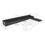 Garden furniture set 5 pieces textilene black aluminum by vidaXL, Garden sets - Ref: Foro24-42814, Price: 704,03 €, Discount: %