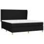 Box spring bed with black fabric mattress 180x200 cm by , Beds and slatted bases - Ref: Foro24-3128623, Price: 652,52 €, Disc...